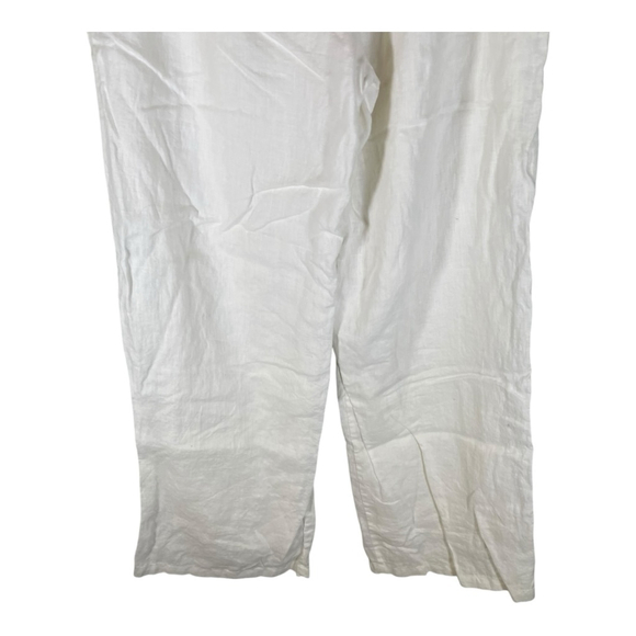 Dissh Womens Wide Leg Pants White Size 4 Casual Boho Pedal Pushers Night Out - Picture 6 of 10